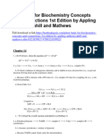 Biochemistry Concepts and Connections 1St Edition Appling Solutions Manual Full Chapter PDF