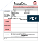 Lesson Plan - Speaking, Listening