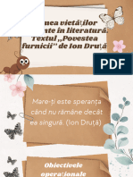Lumea Vietăților Mărunte În Literatură. Textul ,,povestea Furnicii'' de Ion Druță