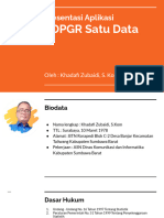 Presentasi Aplikasi PDPGR Satu Data