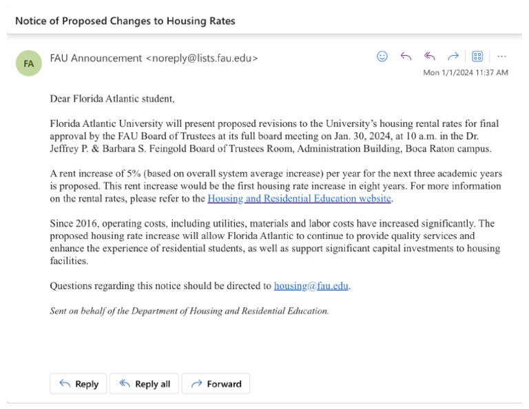 Housing Rates | PDF