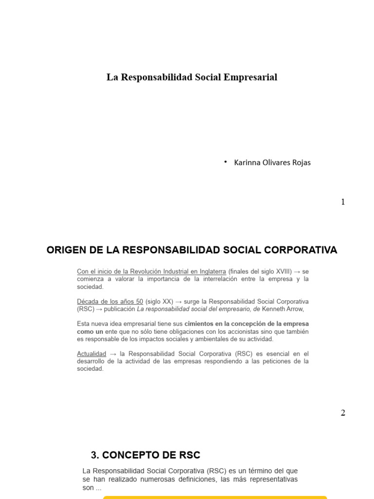 Fundamentos de la Responsabilidad Social Empresarial | PDF ...