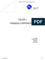 Taller 1 Finanzas Corporativas Grupo 5