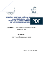 Química General II - Práctica 1 Preparación de Soluciones