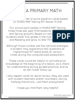 PL Nwea Math Cards