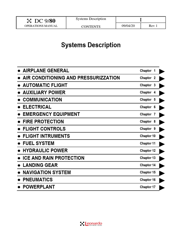 DC 9/80 Operations Manual Overview | PDF | Aviation | Aircraft