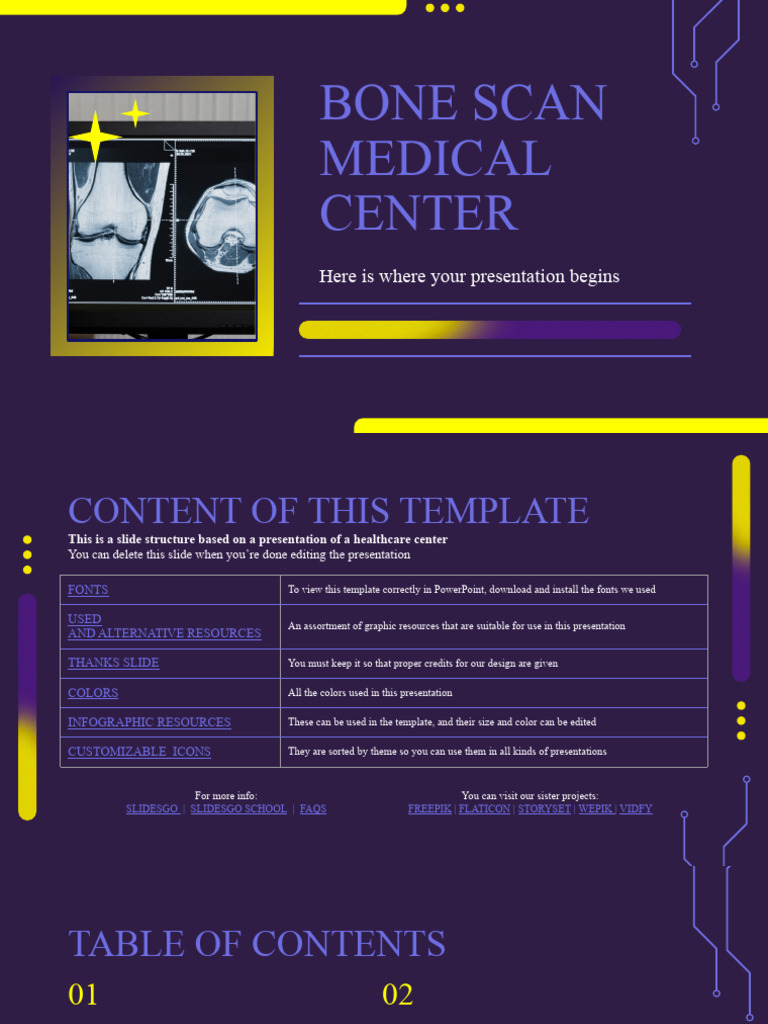 Bone Scan Medical Center by Slidesgo | PDF | Planets | Planets In Astrology