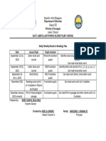 DailyWeekly Reading Plan