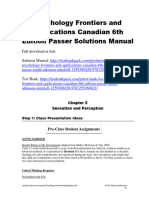Psychology Frontiers and Applications Canadian 6Th Edition Passer Solutions Manual Full Chapter PDF