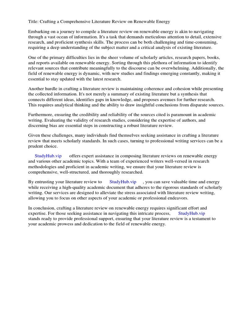 Literature Review Renewable Energy Pdf Renewable Energy Wind Power