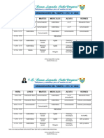 Horario 6to A