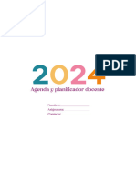 Agenda Docente 2024 Imprimible U9m2g8