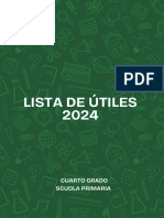 Lista de Utiles - Primaria 4