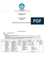 Silabus Kelas 5 - Tema 6 (Semester 2) 2021-2022