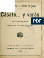 Cásate - y Verás - Vodevil en Tres Actos, Derivado de Una Obra Extranjera (IA Casateyverasvode3551mihu)