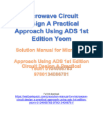 Solution Manual For Microwave Circuit Design A Practical Approach Using Ads 1St Edition Yeom 0134086783 978013408678 Full Chapter PDF