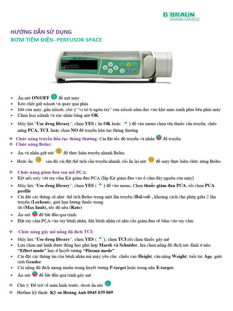 HDSD Nhanh Perfusor Space PCA-TCI | PDF
