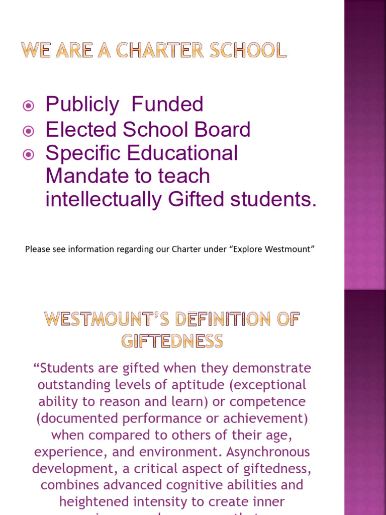 Westmount Gifted Assessment Process | PDF | Intellectual Giftedness ...
