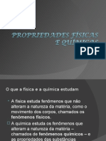 Propriedades físicas e químicas