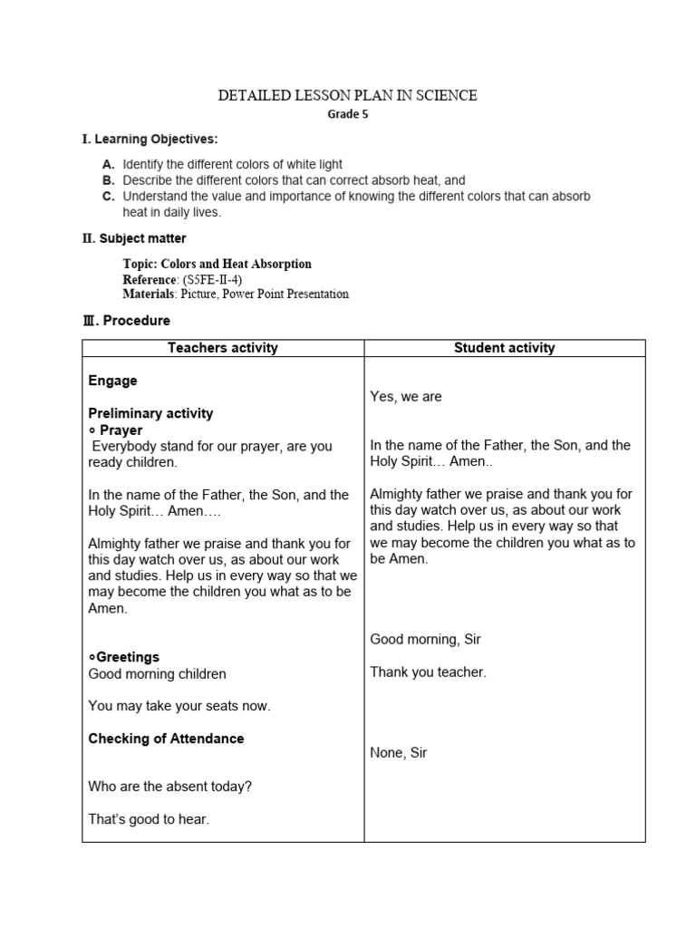 Colors and Heat Absorption in Science | PDF | Color | Light