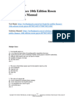 Public Finance 10Th Edition Rosen Test Bank Full Chapter PDF
