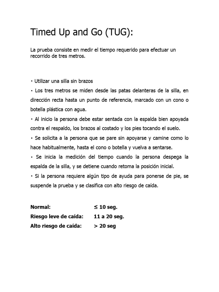 Timed up and go pdf