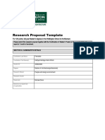 Research Proposal Form DraFT 1