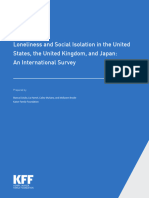 Loneliness and Social Isolation in The United States, The United Kingdom, and Japan: An International Survey