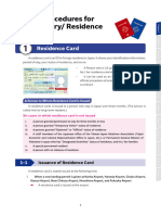 Procedures For Entry/ Residence