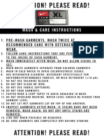 Team Football Wash Instructions 1