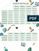 Horario Escolar Documento A4 Horizontal Pegatinas Colegio Juvenil Verde - 20240308 - 154008 - 0000