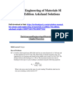 Science and Engineering of Materials Si Edition 7Th Edition Askeland Solutions Manual Full Chapter PDF