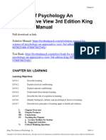 Science of Psychology An Appreciative View 3Rd Edition King Solutions Manual Full Chapter PDF