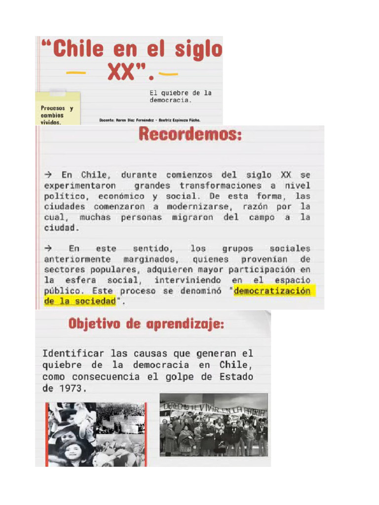 El Quiebre de La Democracia en Chile | PDF