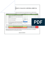 Checklist Auditoria e Avaliação Ambiental