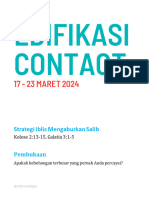 Edifikasi Contact 17 Maret 2024 Strategi Iblis Mengaburkan Salib