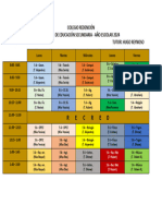 Horario Modificado Secundaria - 2024