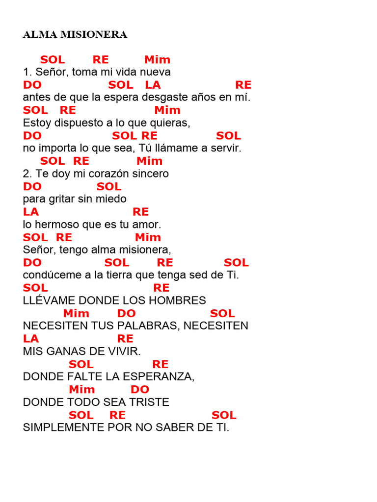 Alma Misionera | PDF
