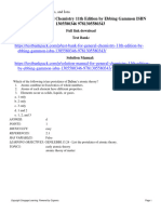 Test Bank For General Chemistry 11Th Edition by Ebbing Gammon Isbn 1305580346 9781305580343 Full Chapter PDF