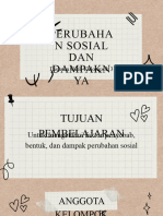 Perubaha N Sosial DAN Dampakn YA: Disusun Oleh Kelompok 3