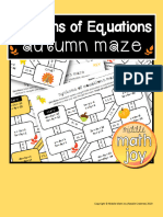 Autumn Maze: Systems of Equations