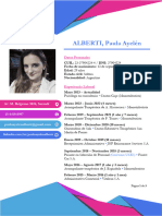 Paula Ayelen Alberti CV 2023