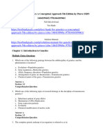 Test Bank For Genetics A Conceptual Approach 5Th Edition by Pierce Isbn 146410946X 978146410946 Full Chapter PDF