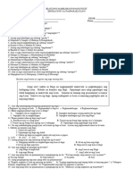 IKATLONG MARKAHANG PAGSUSULIT - Docx FILIPINO