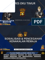 Sosialisasi Dan Pencegahan Kenakalan Remaja Polres Oku Timur