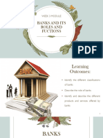 Module 3 - Banks and Its Roles and Fuctions