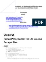 Human Development and Performance Throughout The Lifespan 2Nd Edition Cronin Mandich 1133951198 9781133951193 Test Bank Full Chapter PDF