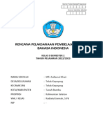 RPP 1 Lembar Bahasa Indonesia Kelas 9 Semester 2