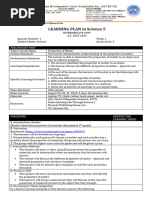 Science 5 Learning Plan No.1