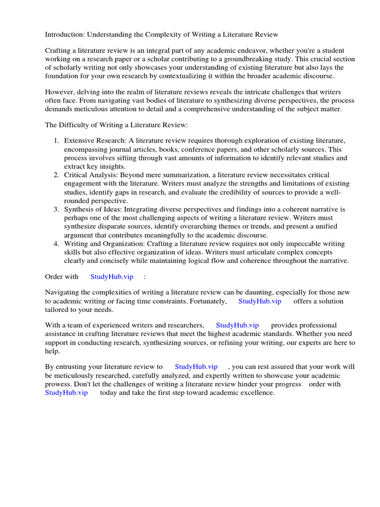 HOW TO WRITE AN INTRODUCTION FOR A LITERATURE REVIEW EXAMPLE intelligence overview